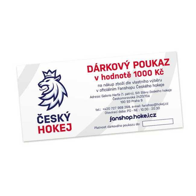Gift voucher Czech Hockey worth CZK 1 000 CH