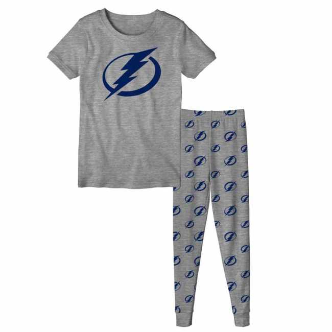 Kid's pajamas TBA SS Tee and Pant Sleep Set Tampa Bay Lightning
