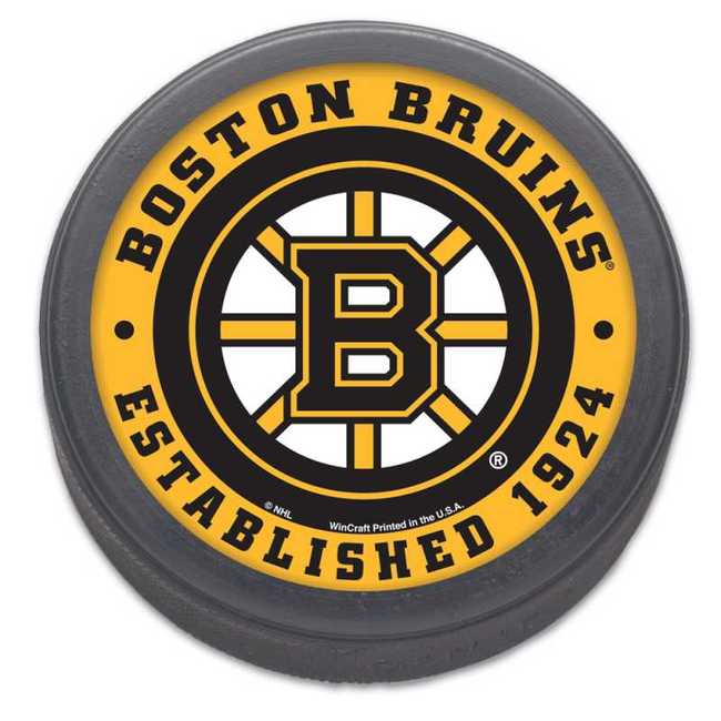 Hockey puck BOS Boston Bruins