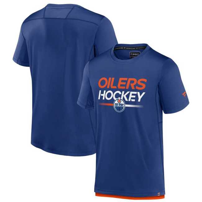 Men's sport t-shirt EDM 23 Authentic Pro SS Tech Tee Edmonton Oilers