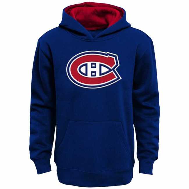 Kid's hoodie MON Main Prime Pullover Fleece Hood Home Montreal Canadiens