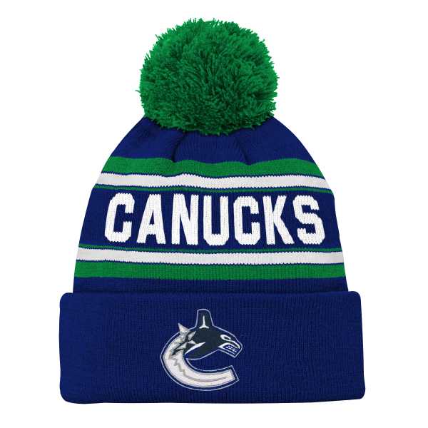 Beanie Junior VAN Jacquard Cuffed Knit With Pom Vancouver Canucks