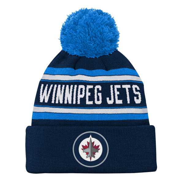 Kid's beanie WIN Jacquard Cuffed Knit With Pom Winnipeg Jets