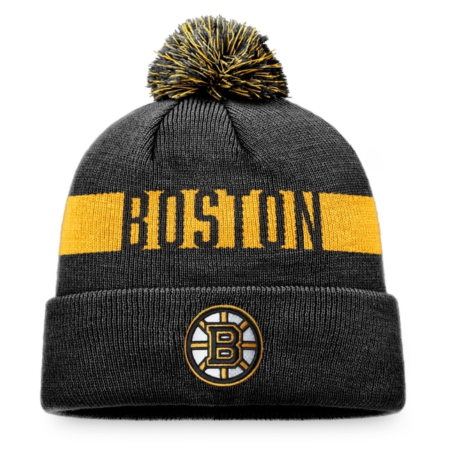 Beanie BOS Fundamental Cuff with Pom Boston Bruins