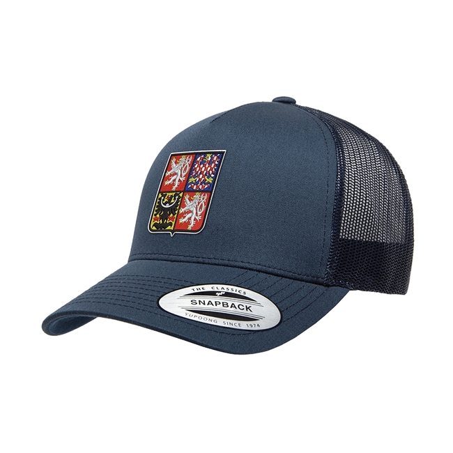 Cap for adults national emblem navy Czech hockey
