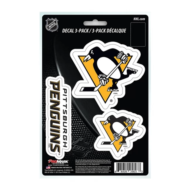 Set samolepek PIT Team Die-Cut Decal Pittsburgh Penguins