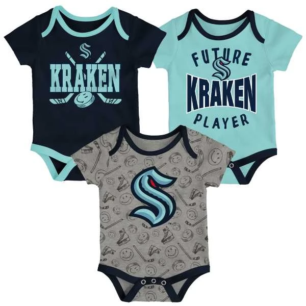 Baby Set Body SEA Slam Dunk 3-piece S/S Seattle Kraken