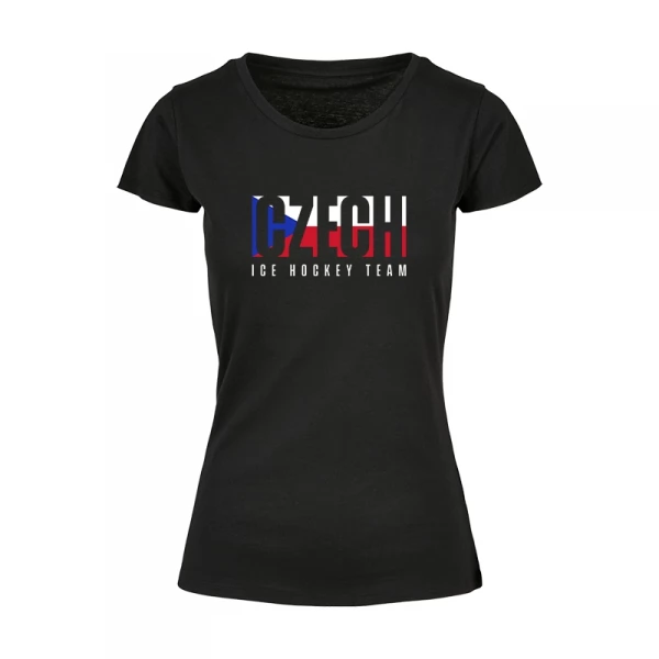 Women´s t-shirt Flag Czech hockey