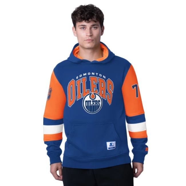 Mikina pánská EDM End Zone fleece hoodie Edmonton Oilers