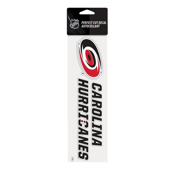 Samolepka 25 x 7,5 CAR Perfect Cut Decal TEAM Carolina Hurricanes