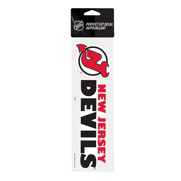 Sticker 25 x 7,5 NJD Perfect Cut Decal TEAM New Jersey Devils