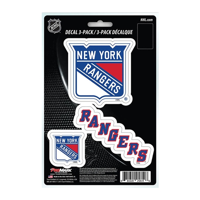 Sticker set NYR Team Die-Cut Decal New York Rangers