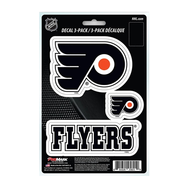 Sticker set PHI Team Die-Cut Decal Philadelphia Flyers