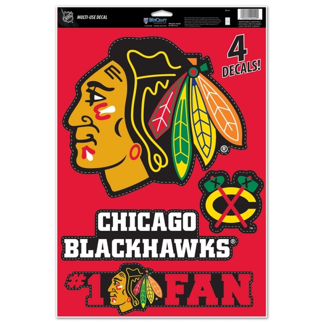 Sticker set CHI Multi Use Decal Chicago Blackhawks