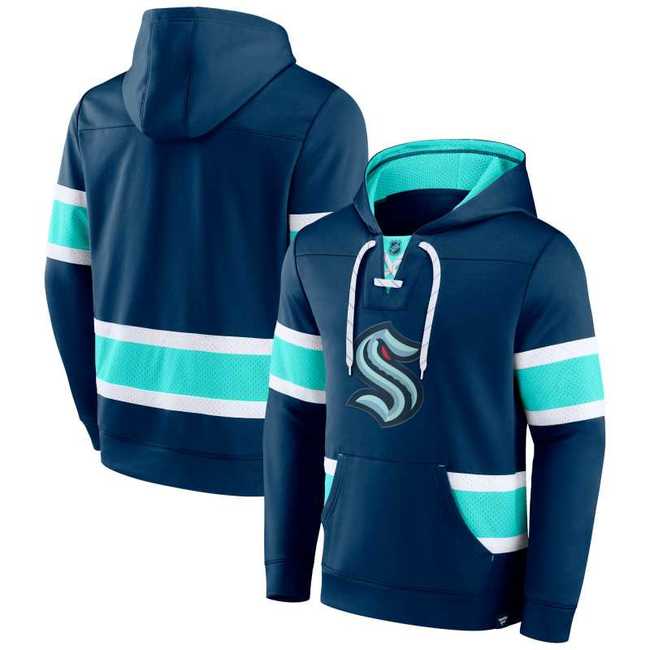 Men's hoodie SEA Mens Iconic NHL Exclusive Pullover Hoodie Seattle Kraken