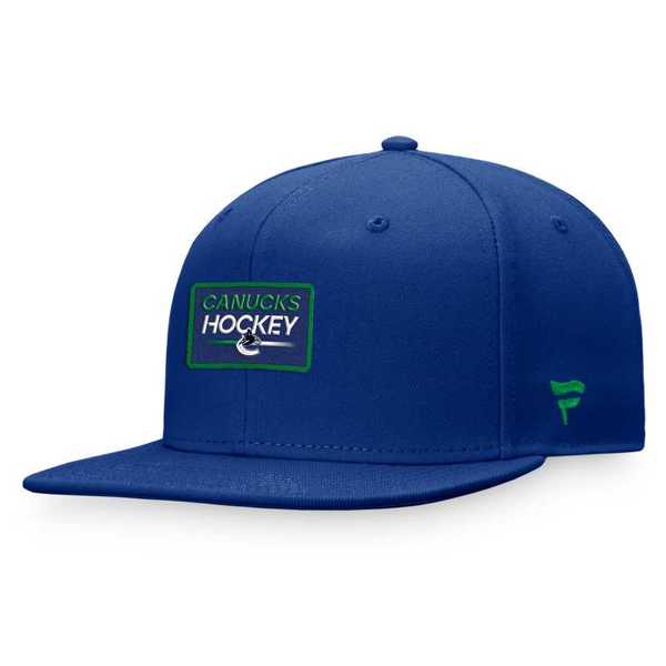 Cap VAN 23 Authentic Pro Prime Flat Brim Snapback Vancouver Canucks