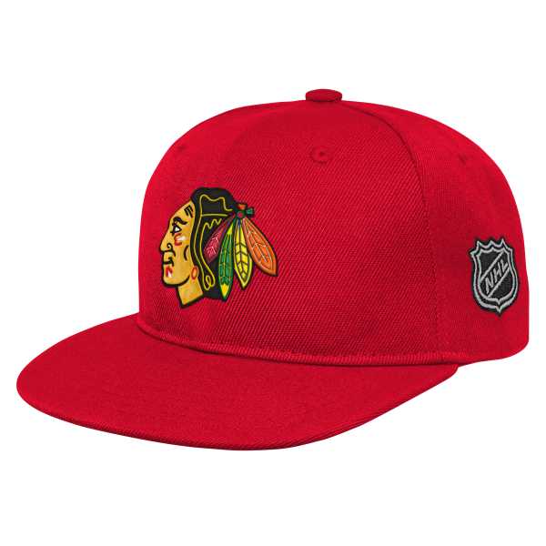 Cap Snap CHI Logo Flatbrim Chicago Blackhawks