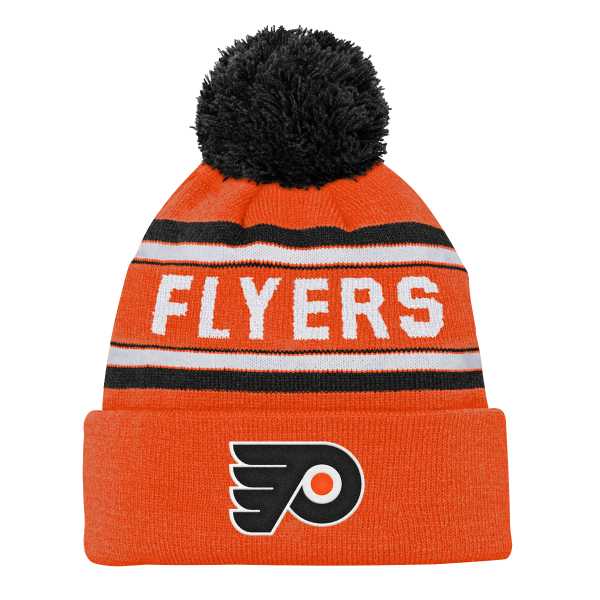 Beanie Junior PHI Jacquard Cuffed Knit With Pom Philadelphia Flyers