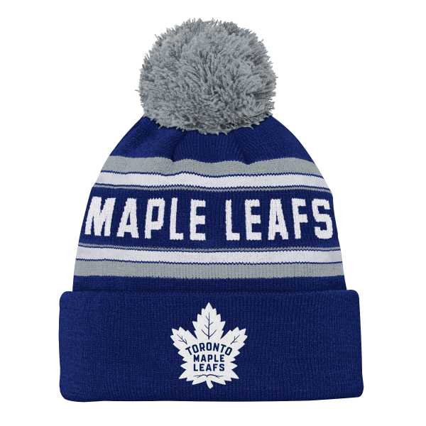 Kulich Junior TOR Jacquard Cuffed Knit With Pom Toronto Maple Leafs