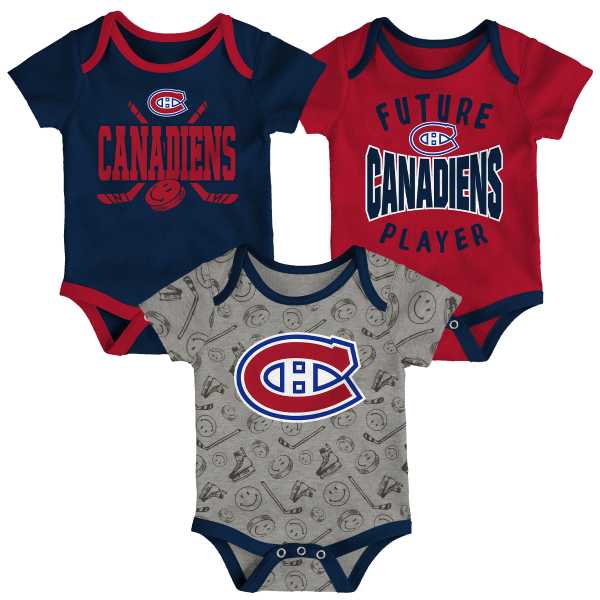Baby Set Body MON Slam Dunk 3-piece S/S Creeper Montreal Canadiens