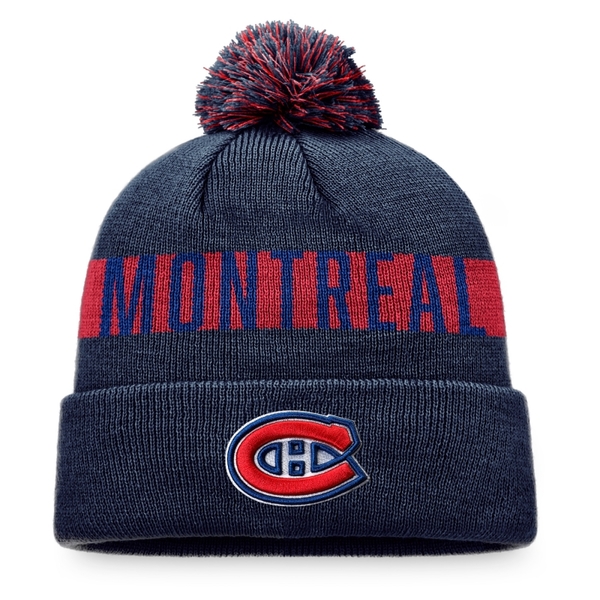 Beanie MON Fundamental Cuff with Pom Montreal Canadiens