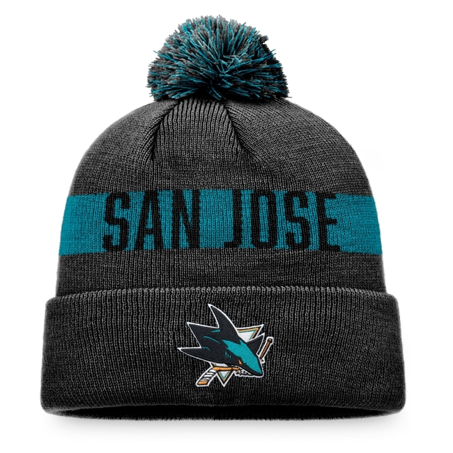 Beanie SJS Fundamental Cuff with Pom San Jose Sharks