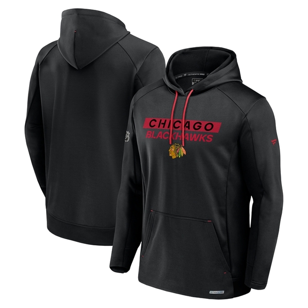 Mikina pánská CHI AP Rink Poly fleece Pullover Hood Chicago Blackhawks