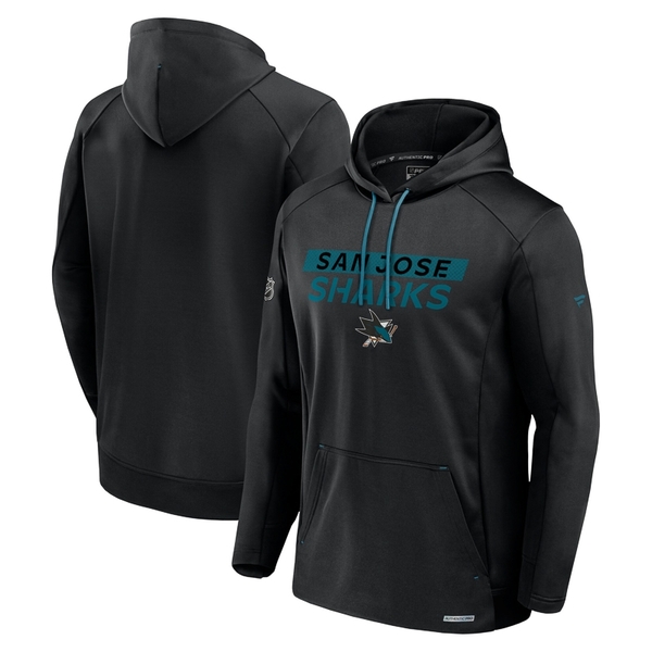 Mikina pánská SJS AP Rink Poly fleece Pullover Hood San Jose Sharks