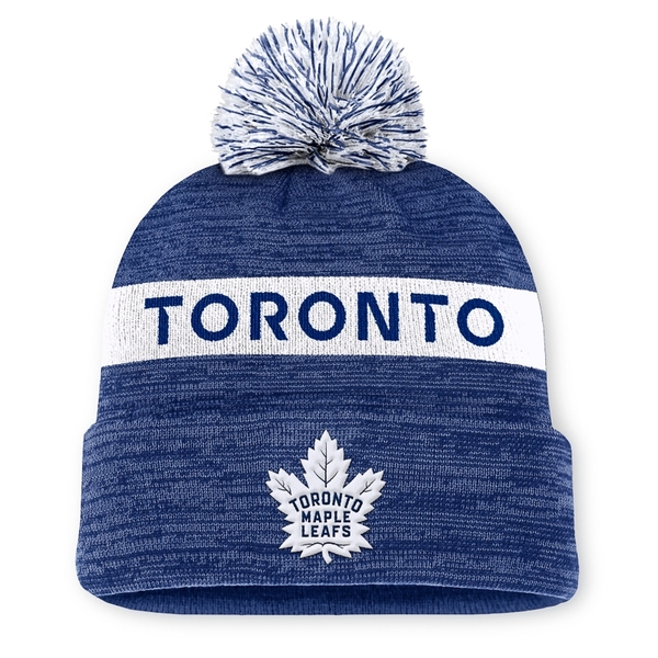 Beanie TOR Authentic Pro Rink Cuff With POM Toronto Maple Leafs