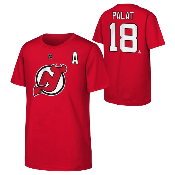 Kid's t-shirt NJD flat alt. Captain N N SS Ondrej Palat New Jersey Devils