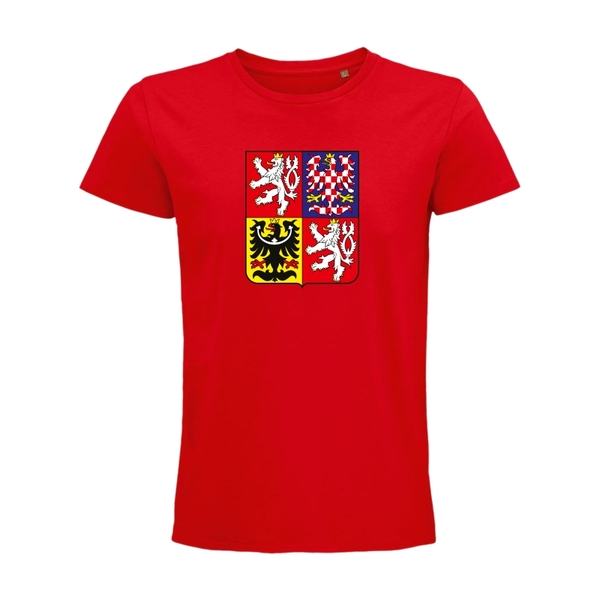 Men's t-shirt with Czech emblem red CH