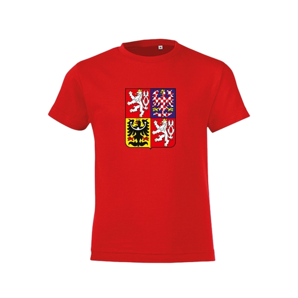 Kid's t-shirt with Czech national emblem CH