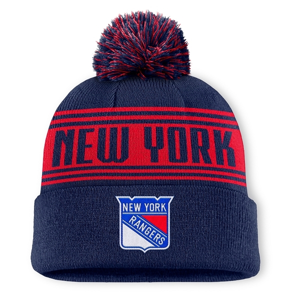 Beanie NYR Cuff with pom HO2 New York Rangers