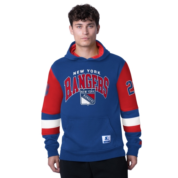 Men's hoodie NYR End Zone fleece hoodie New York Rangers