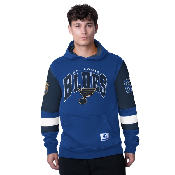 Men's hoodie STL End Zone fleece hoodie St. Louis Blues