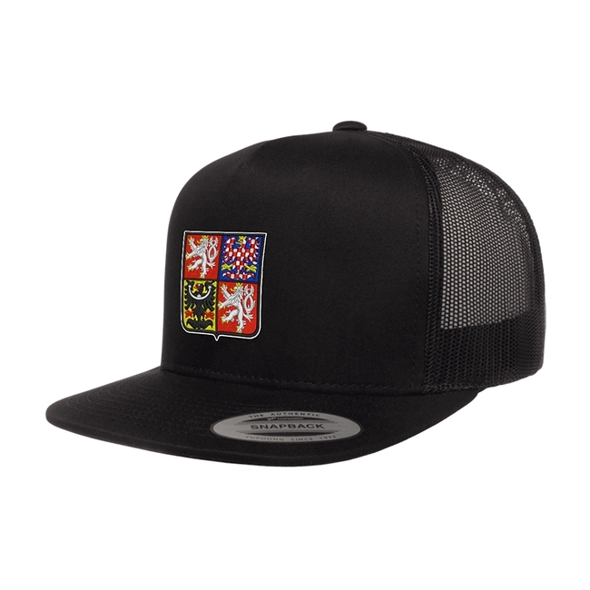 Cap for adults snap FX national emblem black Czech hockey