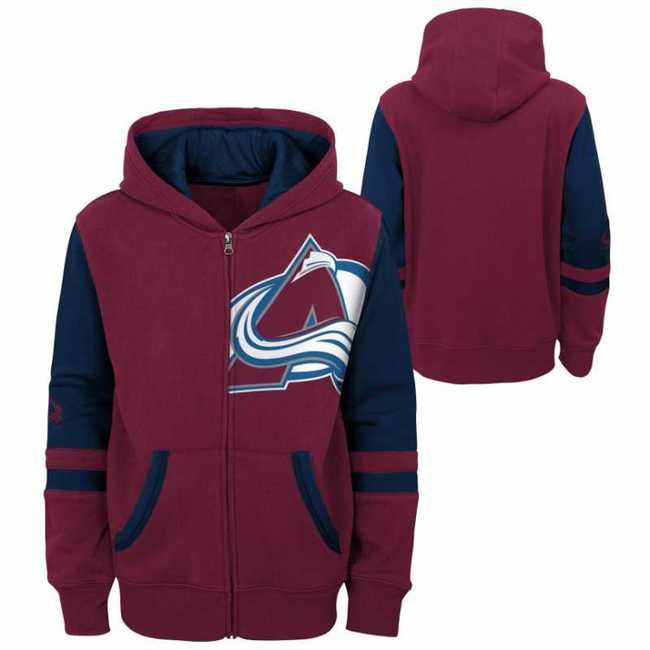 Mikina young adult COL Faceoff Full Zip Fleece Colorado Avalanche