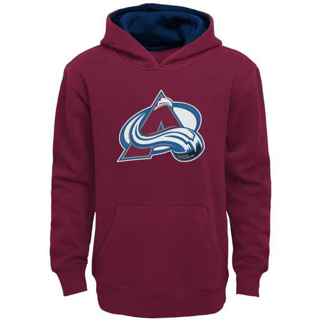 Young adult hoodie COL Main Prime Pullover Fleece Hood Home Colorado Avalanche