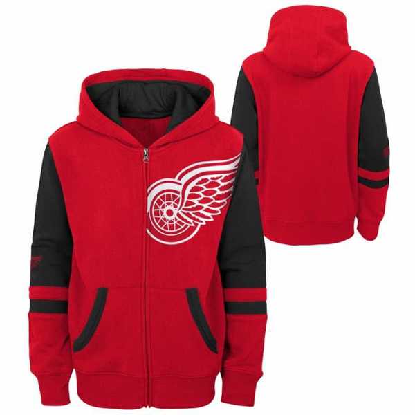 Young adult hoodie DET Faceoff Full Zip Fleece Detroit Red Wings