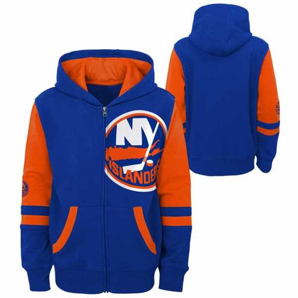 Young adult hoodie NYI Faceoff Full Zip Fleece New York Islanders