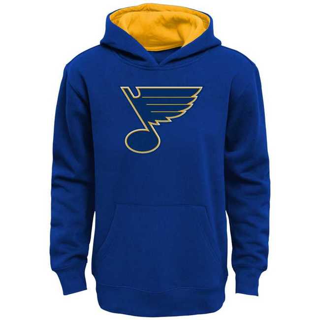 Young adult hoodie STL Main Prime Pullover Fleece Hood Home St. Louis Blues
