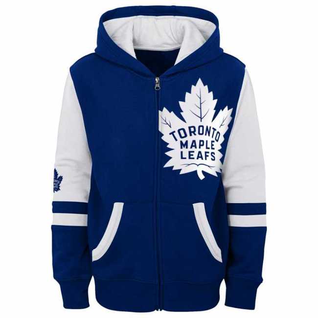 Young adult hoodie TOR Faceoff Full Zip Fleece Toronto Maple Leafs