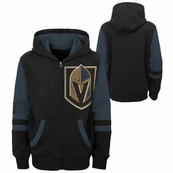 Young adult hoodie VEG Faceoff Full Zip Fleece Vegas Golden Knights