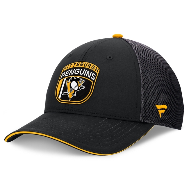 Cap PIT 24 Authentic Pro Draft Structured Trucker Pittsburg Penguins