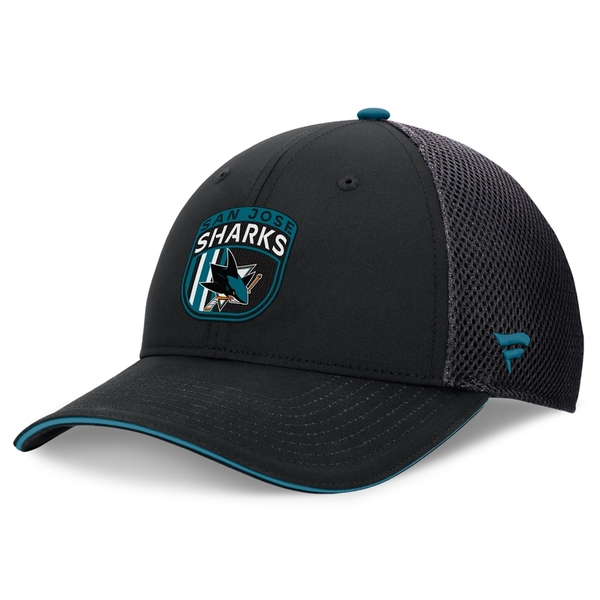 Cap SJS 24 Authentic Pro Draft Structured Trucker San Jose Sharks