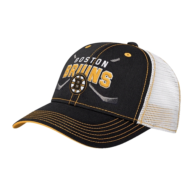 Cap youth BOS lockup meshback adjustable Boston Bruins