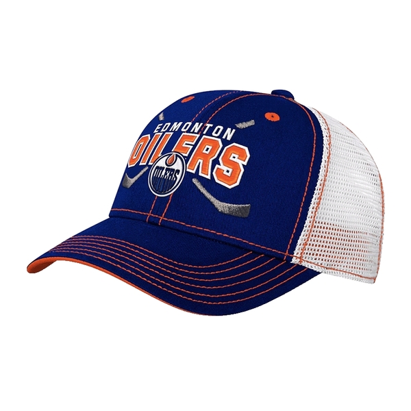 Cap youth EDM lockup meshback adjustable Edmonton Oilers