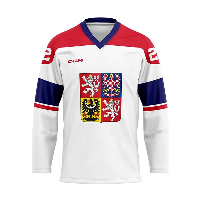 Fan jersey CZ white CH Czech Hockey