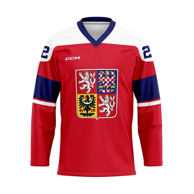 Fan jersey CZ red CH Czech Hockey