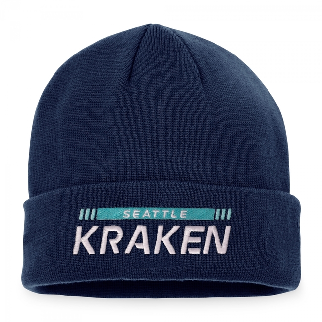 Beanie SEA Authentic Pro Game and Train Cuffed Knit Seattle Kraken